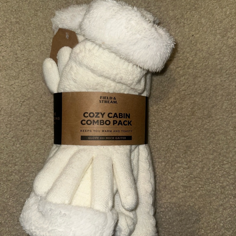 Field & Stream White Knit combo pack